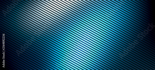 Obraz na płótnie Blue navy diagonal stripe pattern glow texture abstract background digital design neon backdrop template graphic element