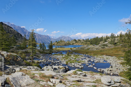 lake at Champorcher Valley - Aosta - Italian Alps