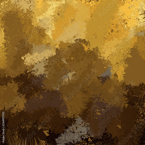 Rich Golden Abstract Art Background with Texture