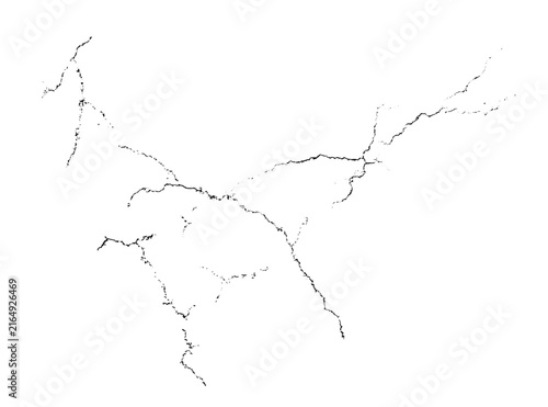 Minimal grunge texture with fine cracked lines and gritty distressed surface. Clean vector crack overlay for weathered, broken and aged graphic effects.