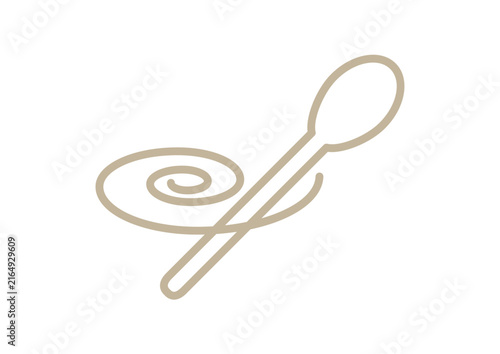 Spoon with Swirl Cooking Recipe