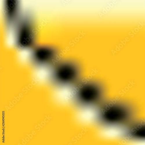 Cuadro en lienzo Abstract yellow background with blurred black shapes