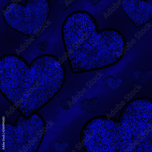 Glitter Dark blue and purple hearts background  love wedding invitation heart texture wallpaper