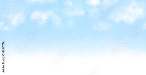 シームレスに横に繋げて使える青空 背景透過