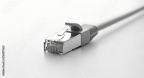 Obraz na płótnie Ethernet Cable Connector Close-up View.