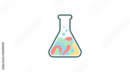 Laboratory Flask Vector Illustration