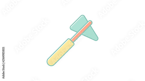 Medical Reflex Hammer Vector Illustration