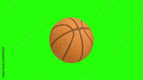 Basketball Action Animation on Green Screen