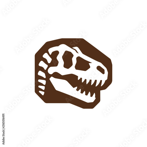 Dinosaurus Skeleton Logo
