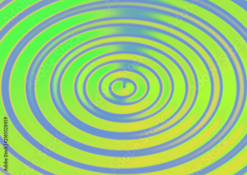 Abstract background featuring vibrant green and blue concentric circles creating a hypnotic ripple effect for modern digital art designs