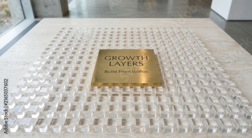 Golden Brass Plaque with 