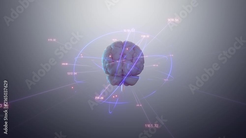 Artificial Intelligence Data Futuristic Loop.