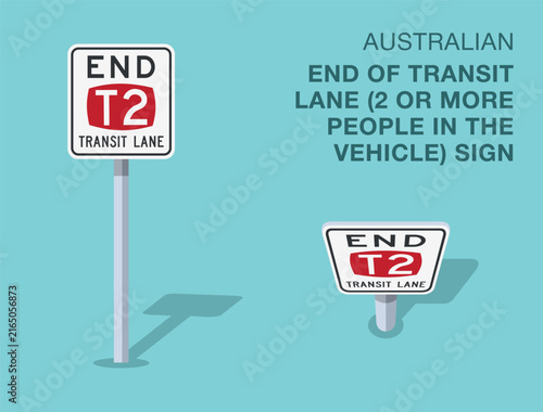 Traffic regulation rules. Isolated australian 