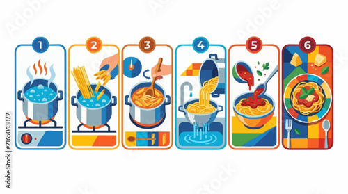vector illustration of a set of colorful icons