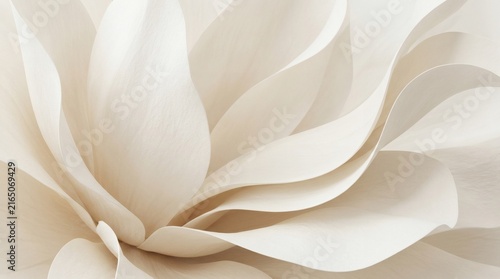 Elegant close-up of soft white flower petals creating a minimalist abstract pattern.