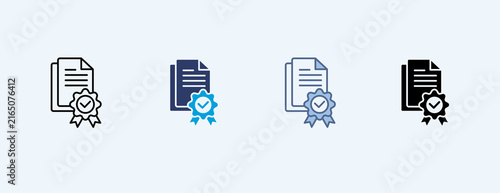 Validation Multiple Icon Illustration Vector, Contains 