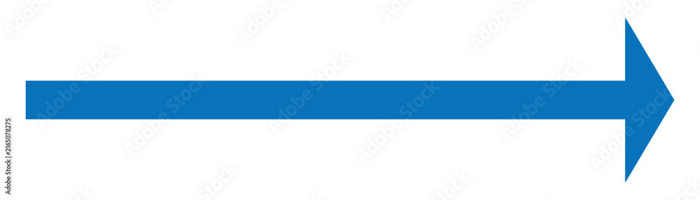 Obraz premium Long directional arrow vector in color of blue. collection created for modern graphic design and visual storytelling. These versatile arrow elements can communicate direction, movement.