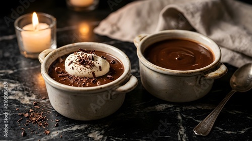 Luxury Chocolate Pots de Crème Dessert