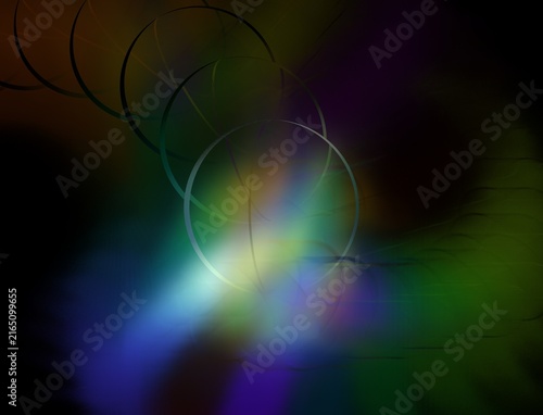 Abstract Vibrant Fractal Flame Artwork