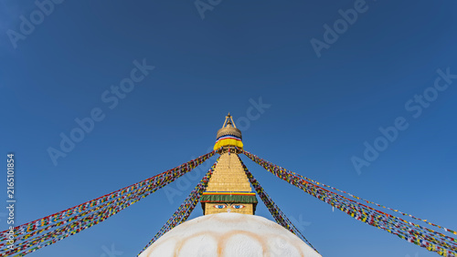 Foto The famous huge Boudhanath stupa