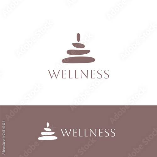 Zen Stone Wellness Business Logo Design Template