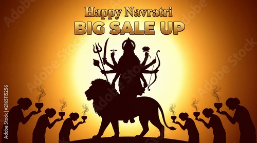 Goddess Durga Silhouette