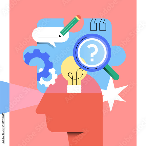 Abstract Illustration of Critical Thinking and Problem Solving