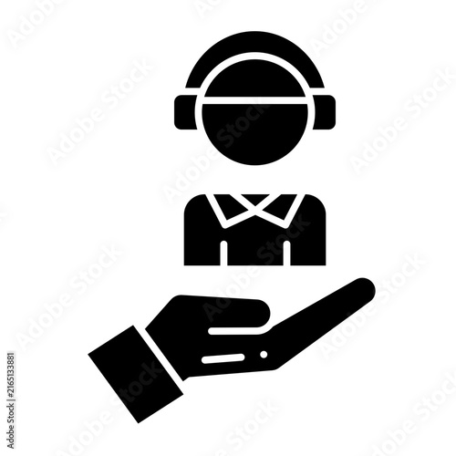 Fotografía Customer Care Glyph Icon