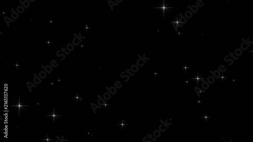 Twinkle star glittering animation with glowing magical sparkles and night sky particle loop overlay.