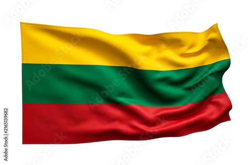 Quadro su tela Waving Luxembourg National Flag Isolated Transparent Background