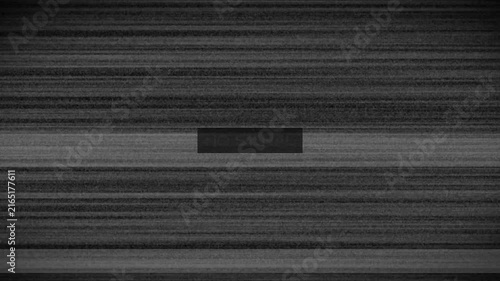 Abstract Digital TV Glitch Interference with Pixel Noise, Signal Distortion and Television Disconnect Error Background Animation