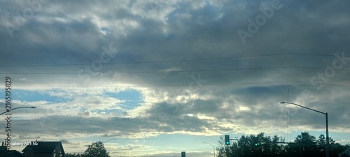 Photography Beautiful afternoon cloud formations over anchorage alaska