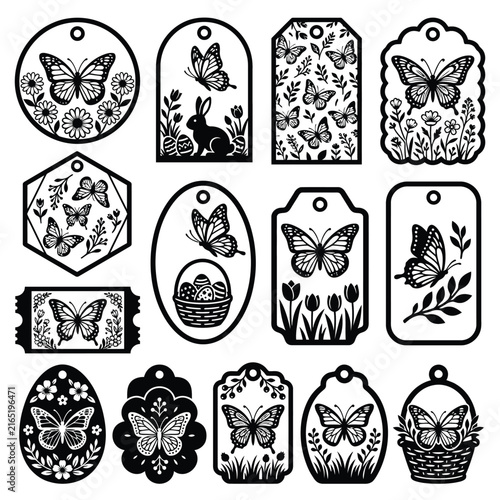 vector set of easter eggs