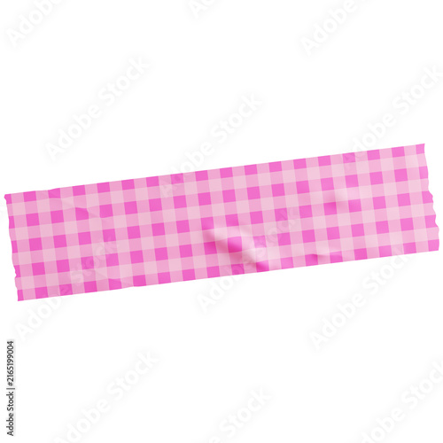 Fuchsia Pink Gingham Washi Tape