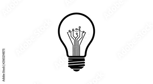 Light Bulb Icon Symbol Idea Concept.
