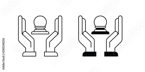 Future set icon with white background vector stock illustration