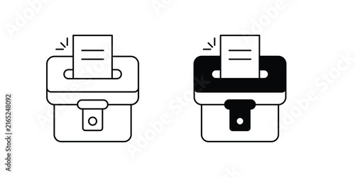 Vote set icon with white background vector stock illustration