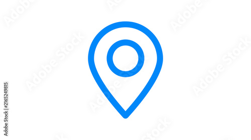 Blue location pin icon for navigation.