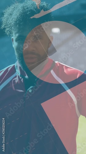 Animation of statistics over rugby players