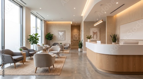 Bright Dental Clinic Interior With Natural Daylight