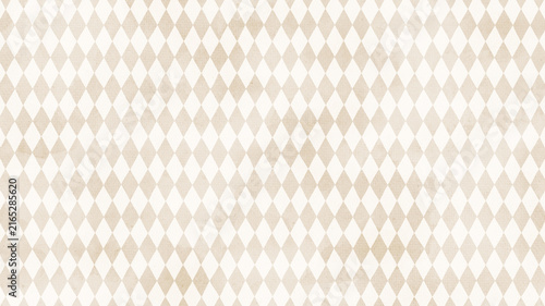 Obraz na płótnie Analog textured light beige argyle check pattern background