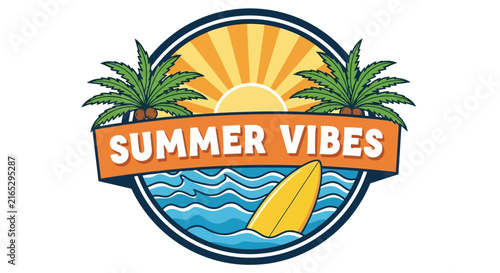 Vibrant retro-inspired vector illustration with bold geometric shapes and a saturated color palette. This vintage-style graphic captures the aesthetic of 1970s and 1980s pop art design.