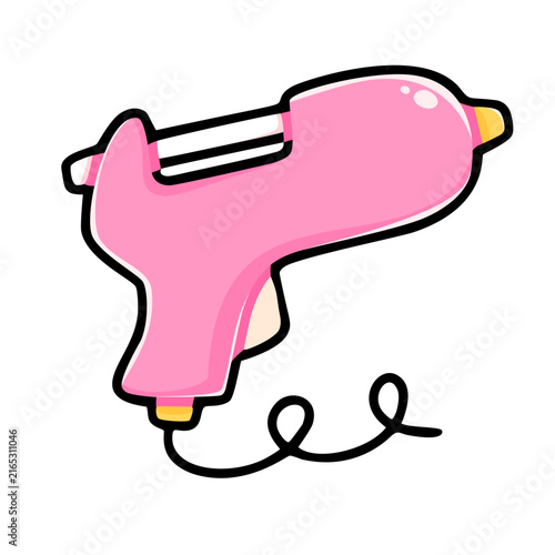 Colorful Pink Glue Gun for Crafting Projects