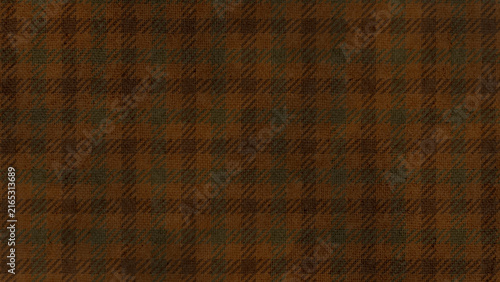 Fotografie Earth color brown and green hand-drawn plaid pattern background