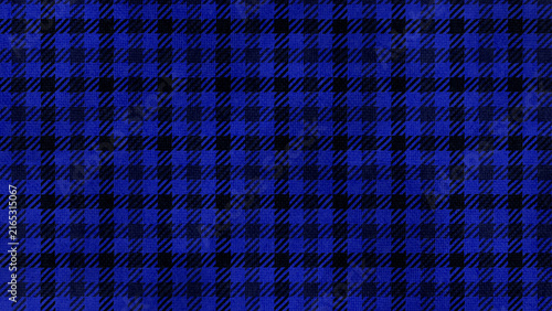 Obraz na płótnie Chic navy and blue hand-drawn buffalo check pattern background