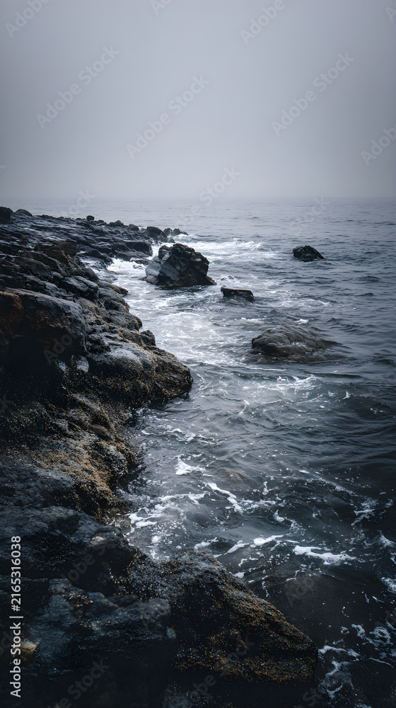 Fototapeta premium waves and rocks