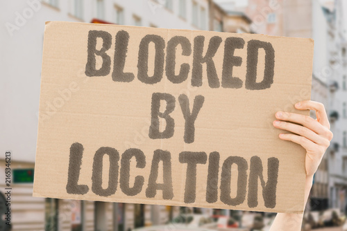 Foto "Blocked by location" A digital trick unlocks region locked content