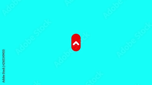 swipe up arrow icon, arrow animation on black background, Slide up arrow icon animation, black color arrow swipe up icon.