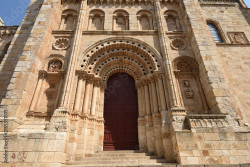 the bishop's door of the cathedral of  Zamora; Castile and León; Spain