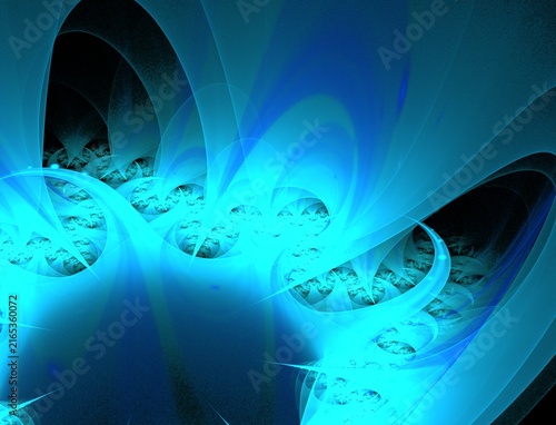 Abstract Vibrant Fractal Flame Artwork
